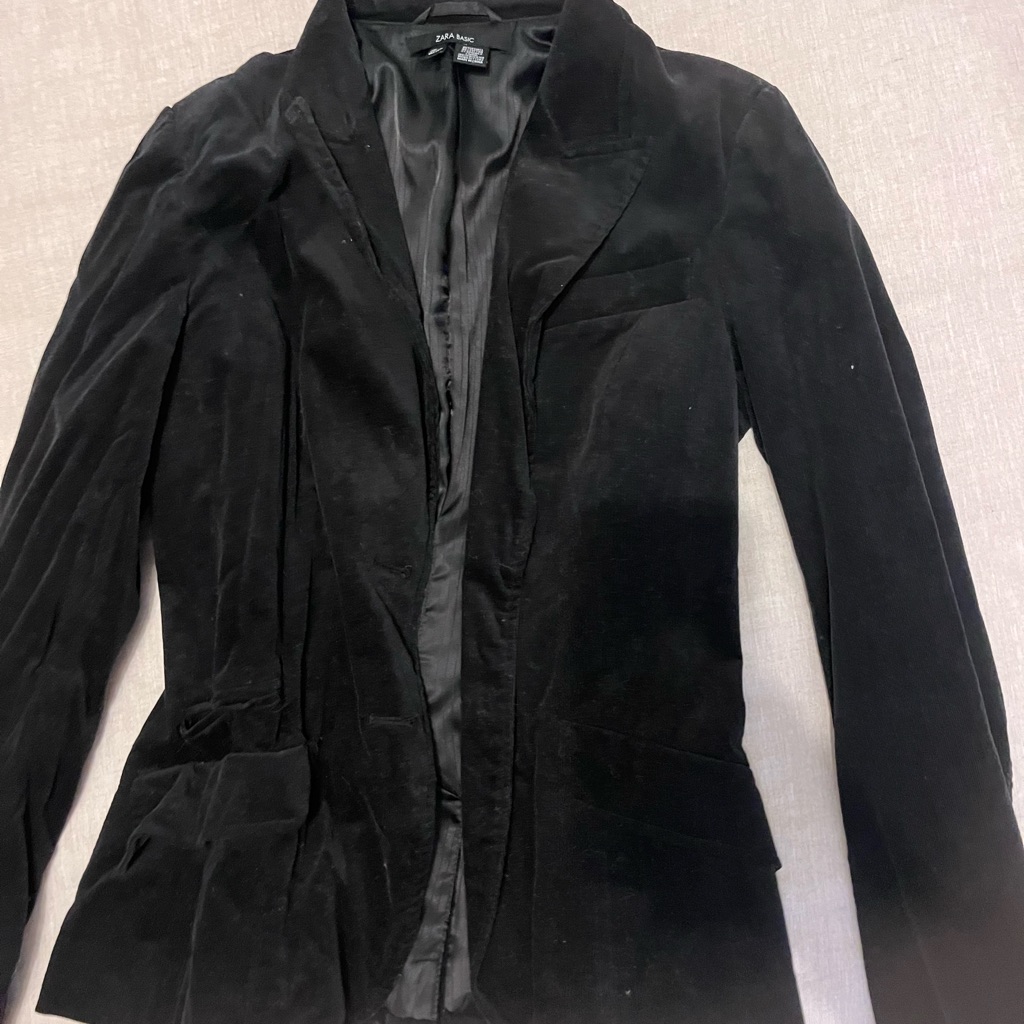 Zara Basic Velor Blazer